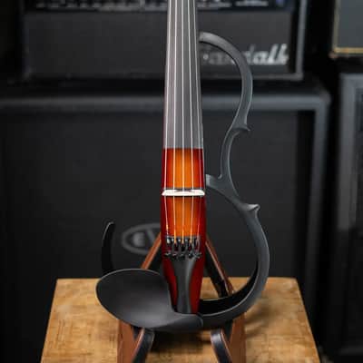 Yamaha Silent Series SV-255 5-String Electric Violin - Shaded Brown image 4