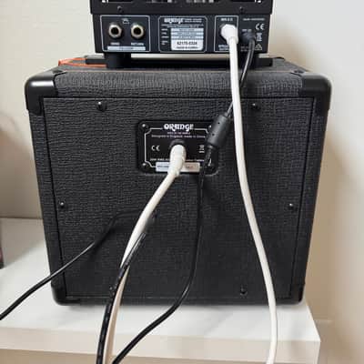 Orange Amplifier Micro Dark 20-Watt Guitar Amp Head and the PPC108 1 x 8" speaker cabinet and CABLE image 3