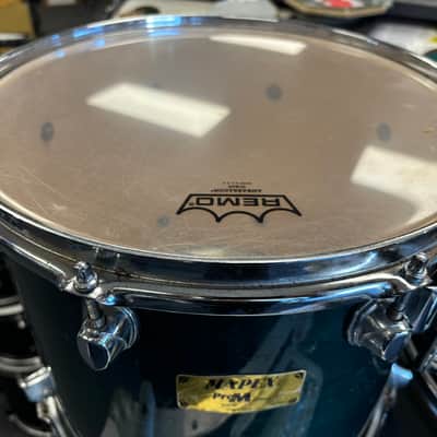 Mapex PRO M series 12x14&14x16 mtd. toms 2005 - see thru turquoise lacquer image 4