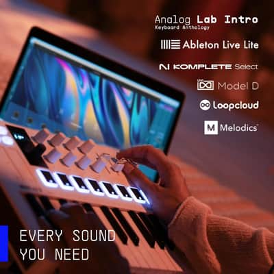 Arturia MiniLab 3 Champagne — 25 Key USB MIDI Keyboard Controller With 8 Multi-Color Drum Pads, 8 Knobs and Music Production Software Included image 12