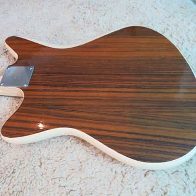 Vintage Galanti Grand Prix Guitar Repainted White Replaced Tuners Eko Italy image 13