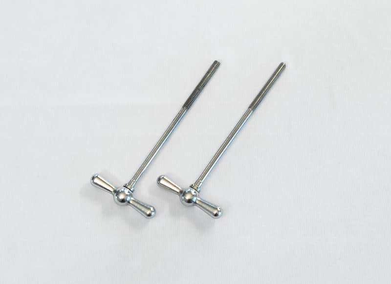 Leedy & Ludwig "L" 4-1/2" Bass Drum T-rods 50's - Chrome (2-Pack) image 1