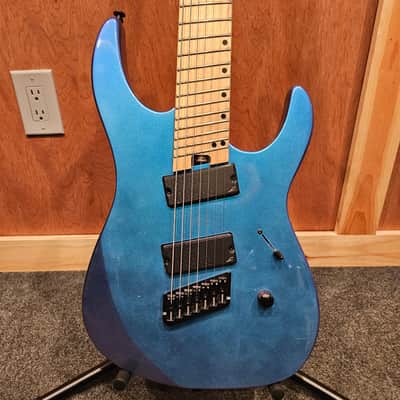 Legator Ninja N7FS Multiscale 7-String Guitar, Maple Fretboard, Lunar Eclipse image 2