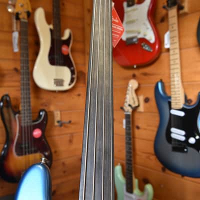 Fender Tony Franklin 4 String Fretless Precision Bass in Lake Placid Blue image 6