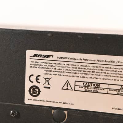 Bose PowerMatch PM4500N Configurable Power Amplifier CG01VTU image 6