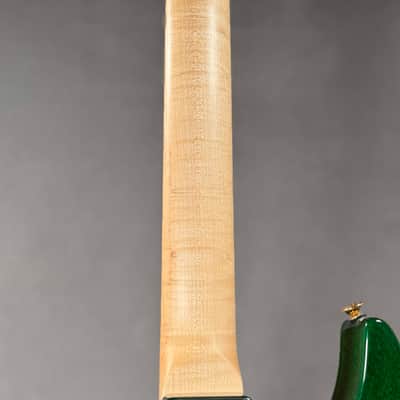 Charvel USA Custom Dinky EMG HSS FR Transparent Green 2004 w/ Hard Case - Quilted Maple image 8