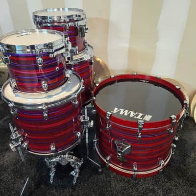 Tama Starclassic Walnut/Birch 5pc Shell Pack 2019 - Present - Lacquer Phantasm Oyster image 9