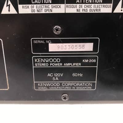 Kenwood KM-208 Stereo Power Amplifier • Vintage image 6