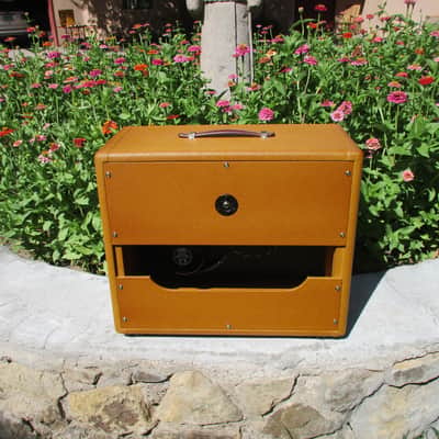 Carl's Custom Amps 2x10 Dark Lacquer Tweed 50's Alinco Extension Cabinet Dark Lacquer image 3