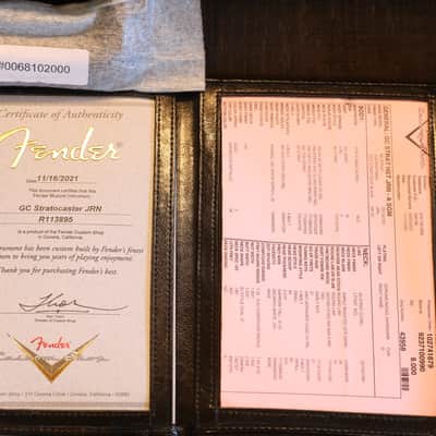Unplayed! 2021 Fender Custom Shop Stratocaster HST Electric Guitar Aged Sherwood Metallic Relic + COA OHSC image 12