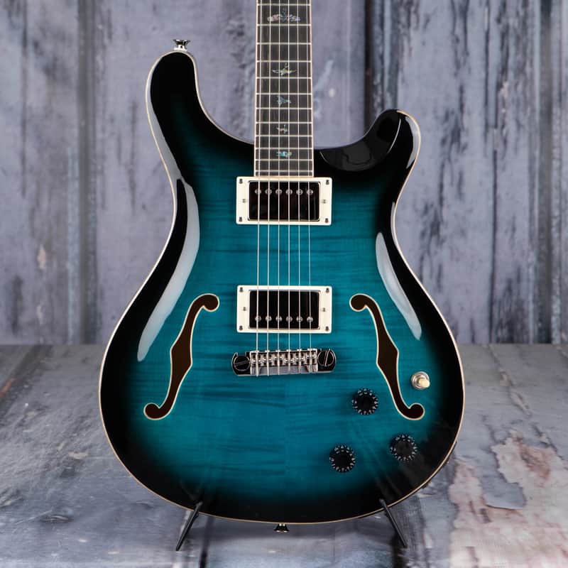 Paul Reed Smith SE Hollowbody II Piezo, Peacock Blue image 1