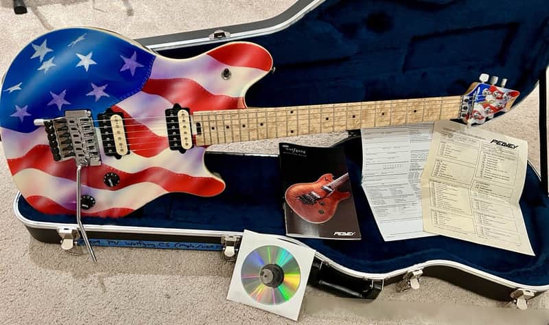 Peavey Wolfgang Standard 2004 Custom Shop - USA Flag (Matching Headstock) image 1