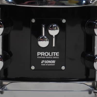 Sonor Prolite Vintage Maple Snare Drum - Black Lacquer image 6