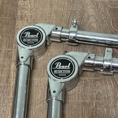 Pearl Drum TH-98 Uni-lock Tom Arms - Set of 2 - 1990s - Chrome image 4