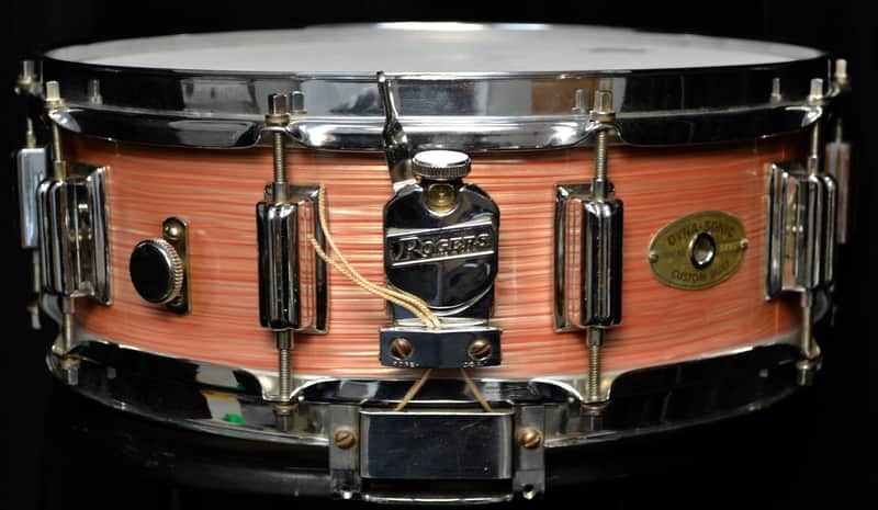 Rogers Dyna-Sonic 5x14" Wood Snare Drum with Beavertail Lugs 1960s image 11