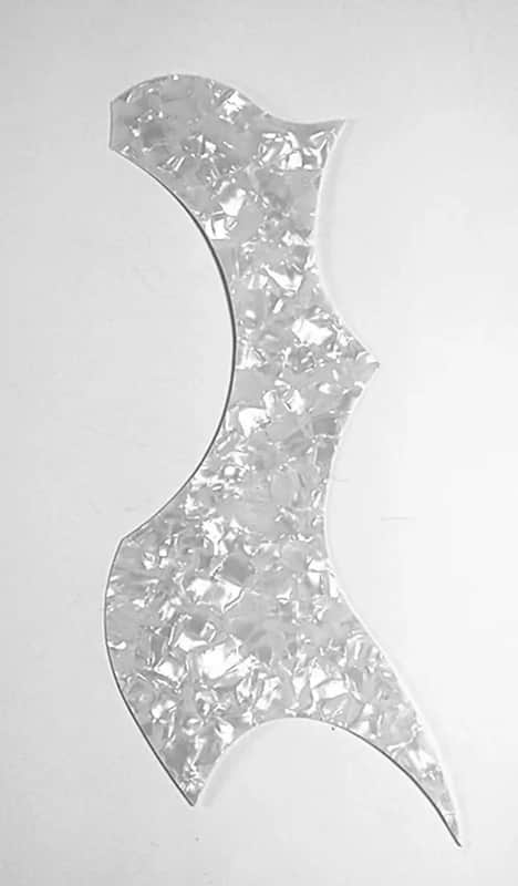 Custom Acoustic Guitar Pickguard – White Pearl Shell, Anti-Scratch Protective Guard for Acoustic Guitar image 1