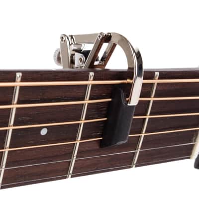 Shubb C7 Partial Capo for Steel String Guitars, Polished Nickel image 3