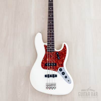 2006 Fender American Vintage '62 Jazz Bass Olympic White w/ Lindy Fralin Split Jazz Pickups image 2