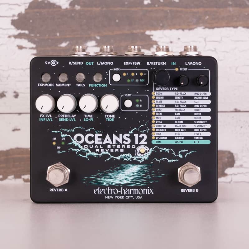 【送料込】Electro-Harmonix OCEANS 12リバーブ Amazon.com: Electro-Harmonix Oceans 12 Dual Stereo Reverb Pedal