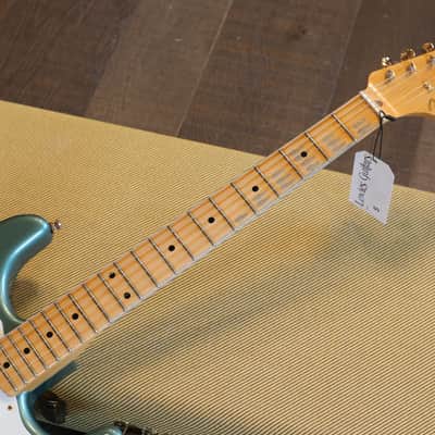 2021 Fender Custom Shop 1956 Reissue Stratocaster Electric Guitar Relic Sherwood Green Metallic + COA OHSC image 7