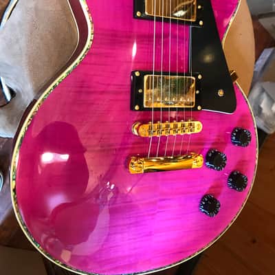 Wolf WLP 750T Electric Guitar - Trans Purple w/Hard Case image 7