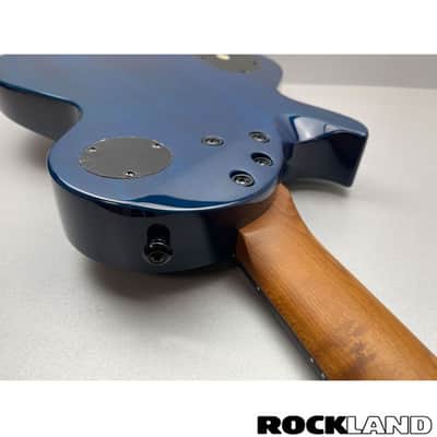 Schecter Solo II Standard Ocean Blue Burst Burl image 10