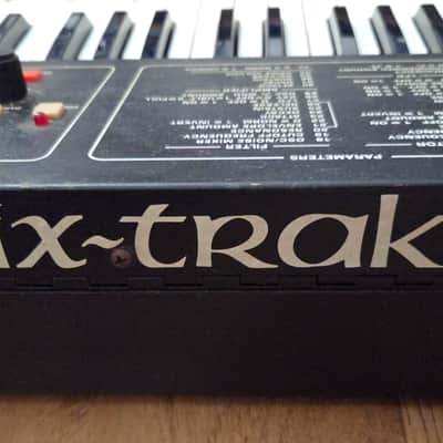 Sequential Six-Trak 49-Key 6-Voice Polyphonic Synthesizer 1984 - 1985 - Black with Wood Sides image 2