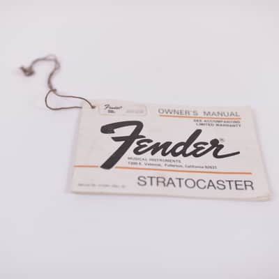 1979 Vintage Fender Stratocaster Owner's MANUAL Original 1970's Strat Case Candy image 6