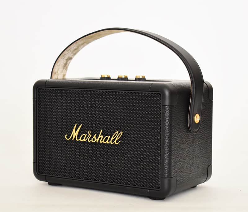Marshall Kilburn II Portable Bluetooth Speaker- Black & Brass image 1