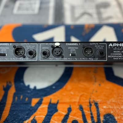 Aphex 207 Two Channel Tube Mic Preamplifier analog  no digital - Grey image 2