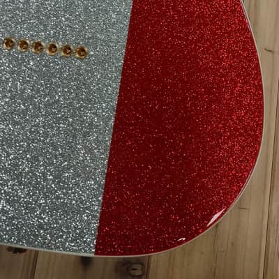 Fender Buck Owens Telecaster®, Maple Fingerboard, Red, Silver and Blue Sparkle image 5