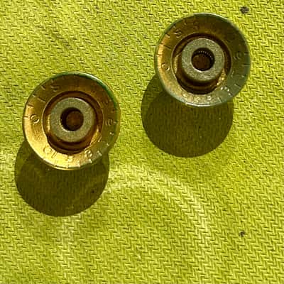 Gibson Bonnet Top Hat Knobs late 1950s - Gold - Set of 2 image 2