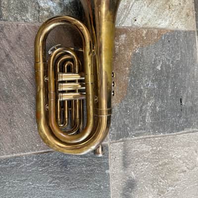 Bach brand Marching Baritone Horn with  mouthpiece, Made in USA image 8