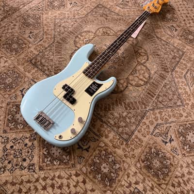 Fender 75th Anniversary Player II Precision Bass Rosewood in Daphne Blue W/Free Pro Setup image 5