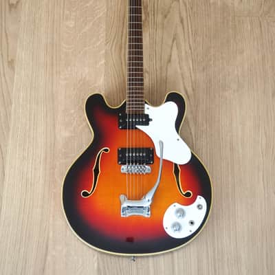 1968 Mosrite Celebrity I Vintage Hollowbody Electric Guitar w/ Case image 2