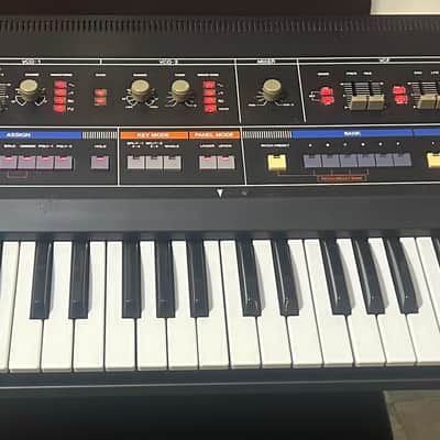 Roland Jupiter 6 61-Key Synthesizer with Europa Mod 8 Extra analogue preset banks - Grey