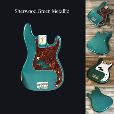 Made to Order - FRANCHIN Jupiter bass body Relic Aged 100% Nitro Lacquer (Sunburst/ Black/ White/ Blue/ Green/ Yellow/ Red/ Pink/ Burgundy/ Purple/ Gold/ Silver, etc.) Basswood Poplar Precision-Bass Style Made in Italy image 11