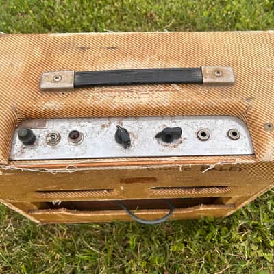 Vintage 1957 Fender Tweed Princeton 5F2 Narrow Panel image 4