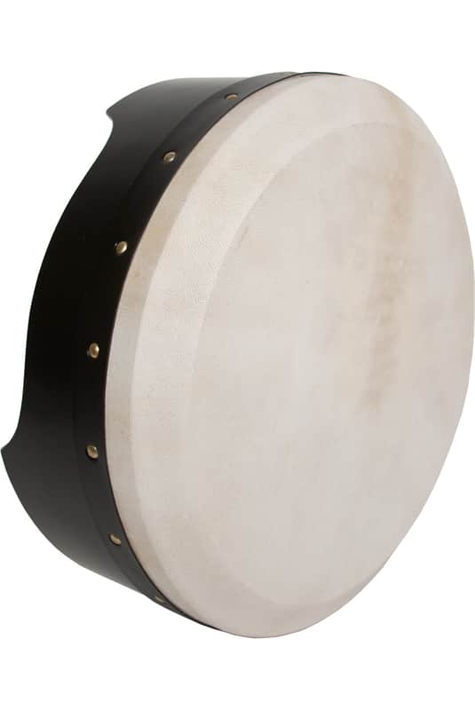 Roosebeck BTDP14B Tunable Ply Bodhran 14 By 5 -Inch with Tipper - Black image 1