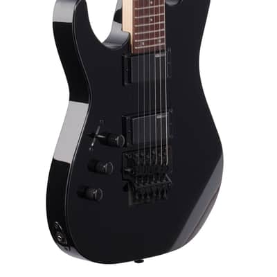 ESP LTD Kirk Hammett KH202 Left Handed Electric Guitar Black image 9