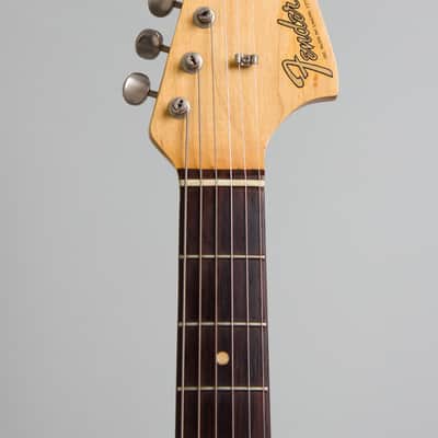 Fender  Jaguar Solid Body Electric Guitar (1965), ser. #L52721, original black tolex hard shell case. image 5