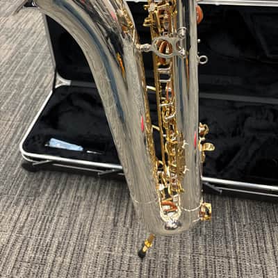 Jupiter Bari sax JBS 1100 2020-2025 - Silver body with gold keys image 12