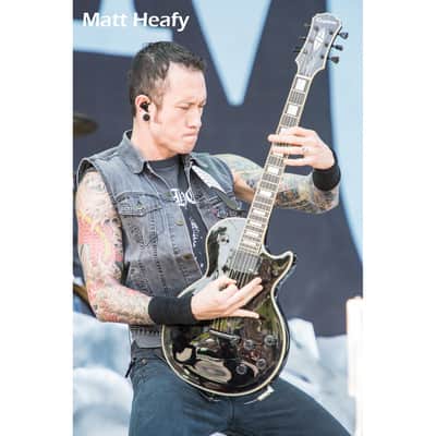 Epiphone 7-string Matt Heafy Signature Les Paul Custom Origins Guitar - Ebony image 12