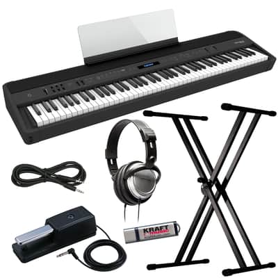 Roland FP-90X Digital Piano - Black KEY ESSENTIALS BUNDLE