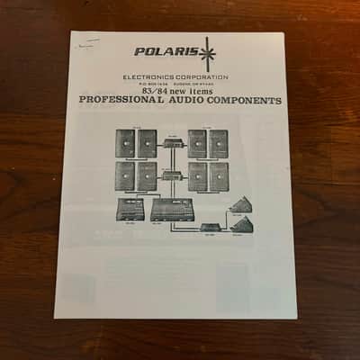 Polaris Professional Audio Components Flyers and Price List 1983/84 image 1