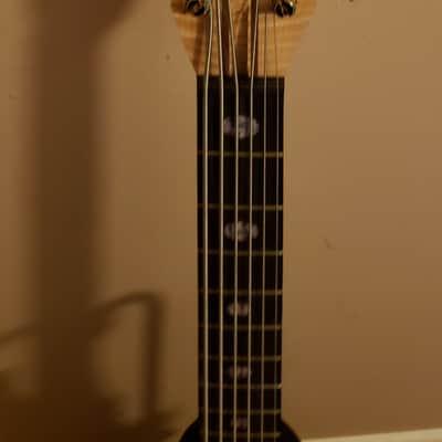 Will Rose Designs Custom 6 string bass - Clear Natural Zebrawood image 2