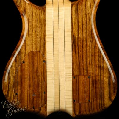 2023 Warwick Custom Shop Masterbuilt Infinity Flamed Maple 5 String - Natural Transparent High Polish image 4
