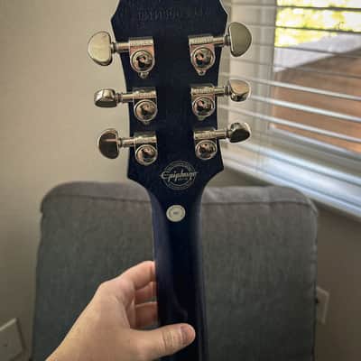 Modded Epiphone Les Paul Traditional Pro III Plus 2018 - 2019 - Ocean Blue image 5