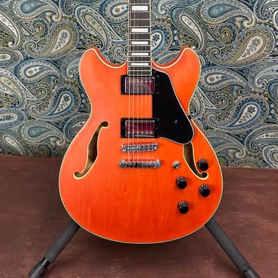 Ibanez AS73TTF AS Artcore Electric Guitar Transparent Tangerine Flat image 2