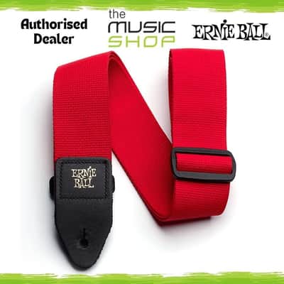 Ernie Ball Polypro Red Adjustable 2" Guitar/Bass Strap - 4040 (Poly Pro) image 1